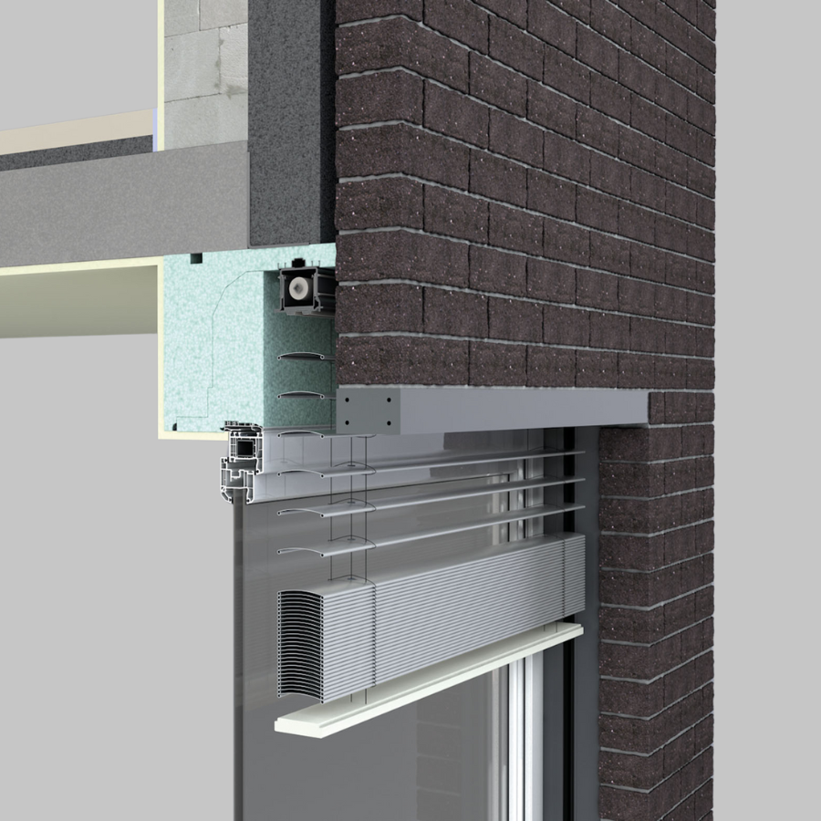 Raffstore für ein Passivhaus
