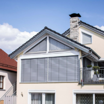 Jalousie schräge Fenster Jalousie Dreiecksfenster