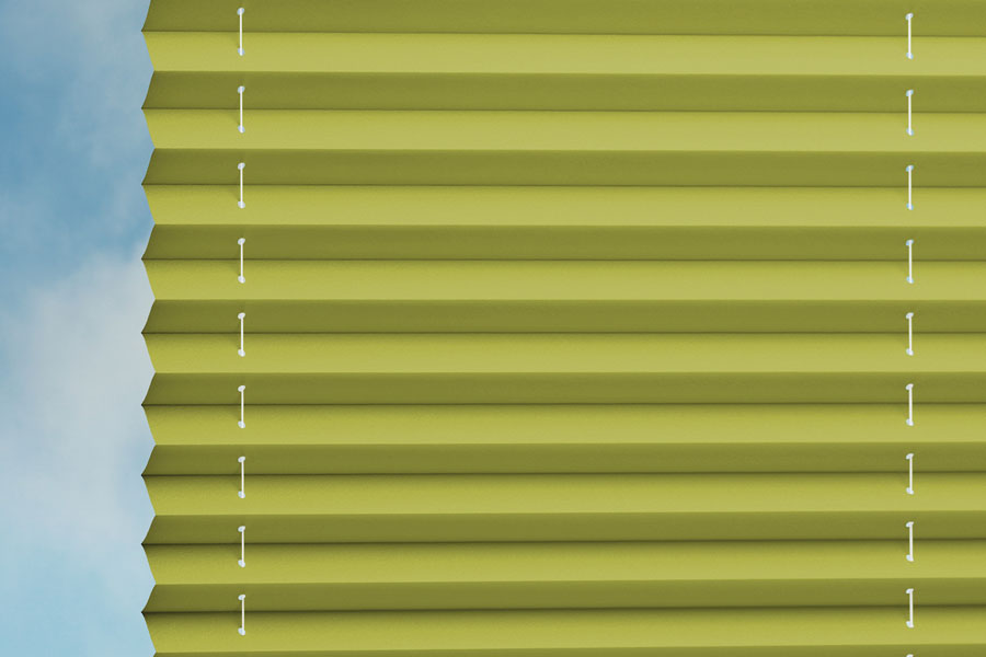 Verdunklungsrollo Plisseestoff Schlafzimmer verdunkeln